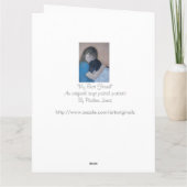 可愛い白黒の秋田の可愛い最高の友人 カード (裏面)