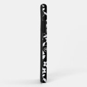 可愛い白黒の花柄 Case-Mate iPhoneケース (裏面/右)