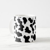 可愛い白黒の農場の乳牛のプリント コーヒーマグカップ (正面左)