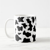可愛い白黒の農場の乳牛のプリント コーヒーマグカップ (左)
