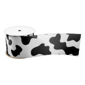 可愛い白黒の農場の乳牛のプリント サテンリボン (リール)