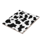 可愛い白黒の農場の乳牛のプリント タイル (側面)