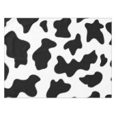 可愛い白黒の農場の乳牛のプリント テーブルクロス (正面(横))