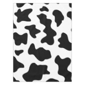 可愛い白黒の農場の乳牛のプリント テーブルクロス (正面)