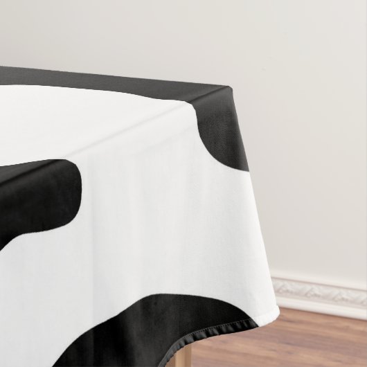 可愛い白黒の農場の乳牛のプリント テーブルクロス (インサイチュ)