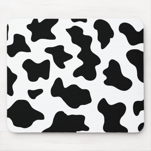 可愛い白黒の農場の乳牛のプリント マウスパッド (正面)
