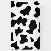 可愛い白黒の農場の乳牛のプリント 横断幕 (縦)