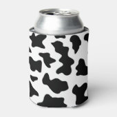 可愛い白黒の農場の乳牛のプリント 缶クーラー (缶正面)