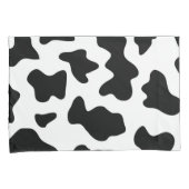 可愛い白黒の飼育動物の牛プリント 枕カバー (正面右)