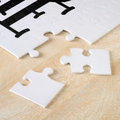 可愛い白黒は家の中の猫が大好き ジグソーパズル (側面)