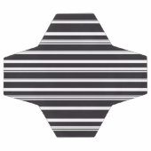 可愛い白黒ストライプ サッカーボール (フラット)