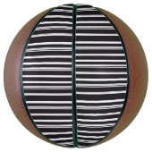 可愛い白黒ストライプ バスケットボール (縦)