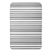 可愛い白黒ストライプ バスマット (正面縦)