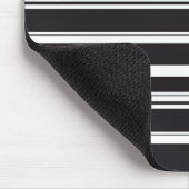 可愛い白黒ストライプ マウスパッド (コーナー)