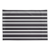 可愛い白黒ストライプ 枕カバー (裏面-右)