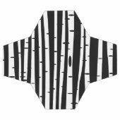 可愛い白黒ツリーパターンのマウスパッドドラムスティック サッカーボール (フラット)