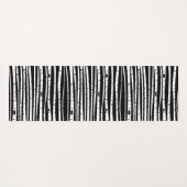 可愛い白黒ツリーパターンマウスパッド ヨガマット (裏面(横))