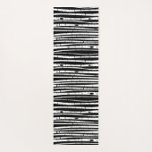 可愛い白黒ツリーパターンマウスパッド ヨガマット (裏面)