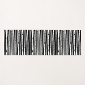 可愛い白黒ツリーパターンマウスパッド ヨガマット (正面(横))