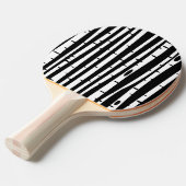 可愛い白黒ツリーパターンマウスパッド 卓球ラケット (正面アングル)