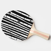 可愛い白黒ツリーパターンマウスパッド 卓球ラケット (横)