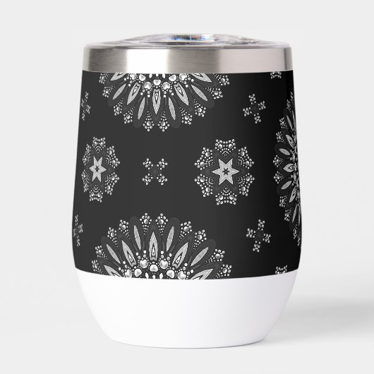 可愛い白黒ドットアートパターン (正面)