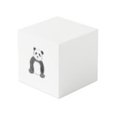 可愛い白黒パンダのスケッチ フォトキューブ (正面アングル)