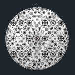 可愛い白黒唐草模様 ダーツボード<br><div class="desc">可愛い白黒唐草模様</div>