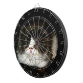 可愛い白黒子猫ラグドール写真 ダーツボード (正面右)