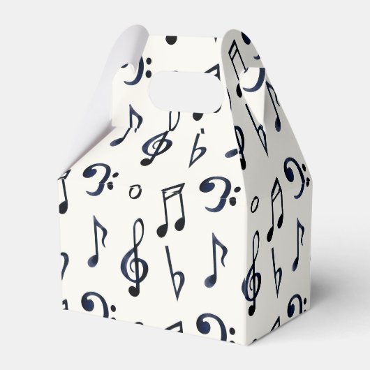 可愛い白黒愛好家タイルパーティー フェイバーボックス (裏面サイド)