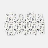 可愛い白黒愛好家タイルパーティー フェイバーボックス (折り畳みなし)