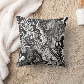 可愛い白黒柄 クッション (ブランケット)