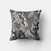 可愛い白黒柄 クッション (裏面)