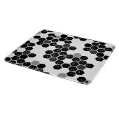 可愛い白黒16進データパターン カッティングボード (角)
