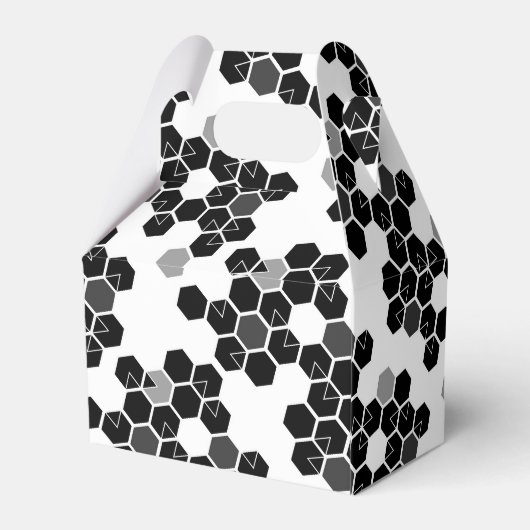 可愛い白黒16進データパターン フェイバーボックス (裏面サイド)