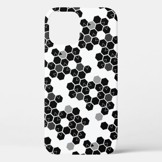 可愛い白黒16進データパターン Case-Mate iPhoneケース (裏面)