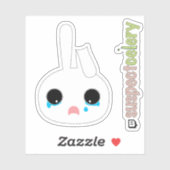 可愛い目のバニー絵文字+ SuspectCelery™ロゴ シール (シート)