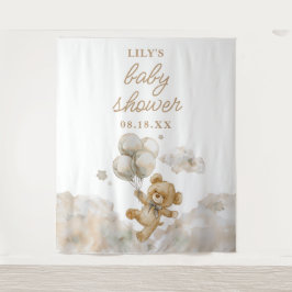 可愛い真珠の待ちニュートラル赤ちゃんシャワー写真プロップ タペストリー