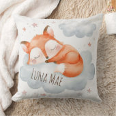 可愛い眠るキツネ雲枕、かわいいベビー クッション (ブランケット)