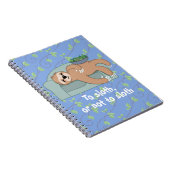 可愛い眠るナマケモノは怠け者の熱帯ジャングル ノートブック (右側)