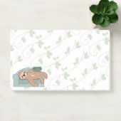 可愛い眠るナマケモノは怠け者の熱帯ジャングル ポストイット (オフィス)