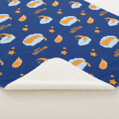 可愛い眠る猫の雲に甘い夢 シェルパブランケット (3/4)