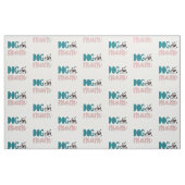 可愛い眠る白斑犬を持つ犬の母 ファブリック (ファットクウォーター)