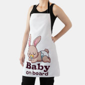 可愛い睡眠ベビーモンキー"ベビーオンボード"車 エプロン (インサイチュ)