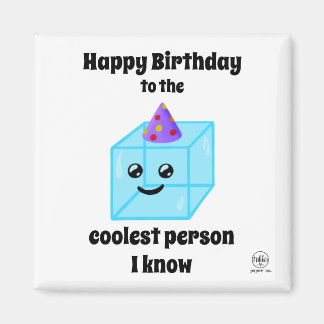 可愛い知クールり合いのハッピーバースデー マグネット