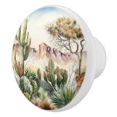 可愛い砂漠のサボテン好き セラミックノブ (右)