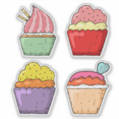 可愛い砂漠セット4ノートパソコンシール シール (正面)