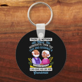 可愛い祖父母インスピレーションの日 キーホルダー (正面)