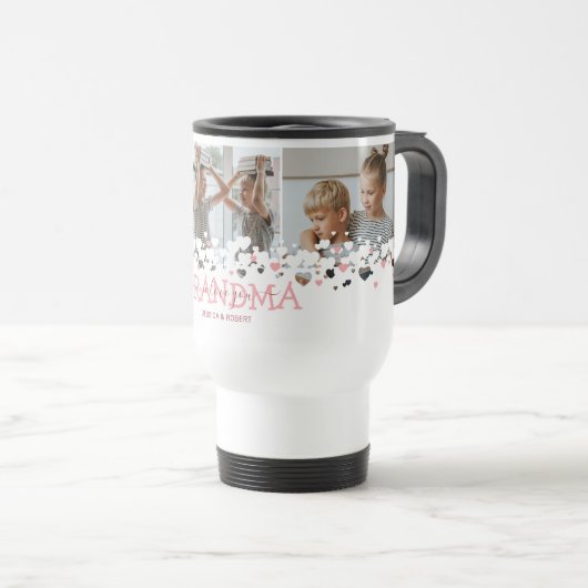 可愛い私たちはおばあちゃんの写真が大好き トラベルマグ (正面右)