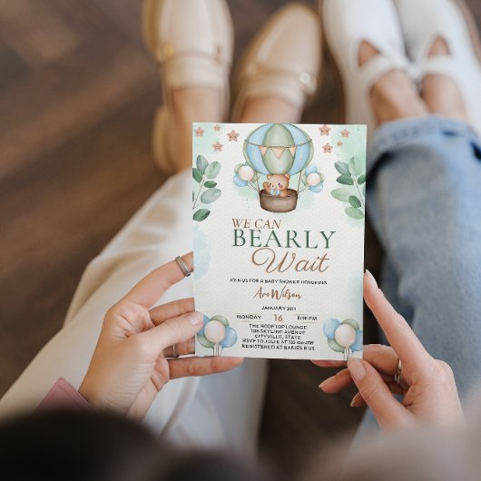 可愛い私たちは赤ちゃんのシャワーを待っている 招待状